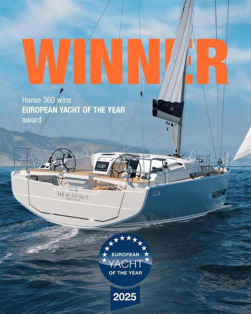 HANSE 360 - Evropská jachta roku 2025